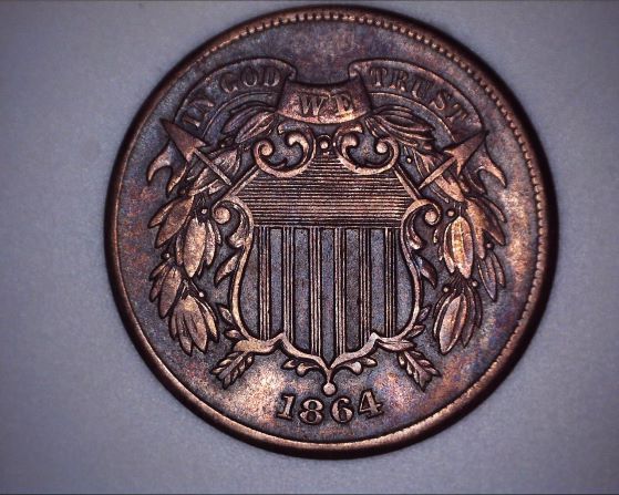 1864-2-Cent-For-Grading