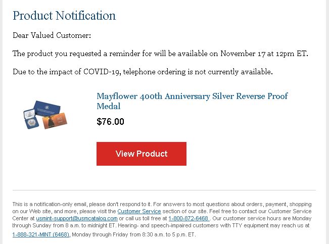 United-States-Mint-Announces-Mayflower-400th-Anniversary-Program-Products