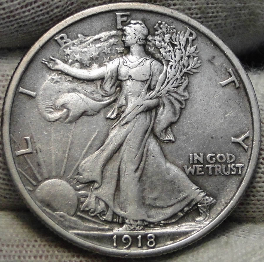 1918-Walking-Liberty-Half..unslabbed.--Comments?---Cleaned?