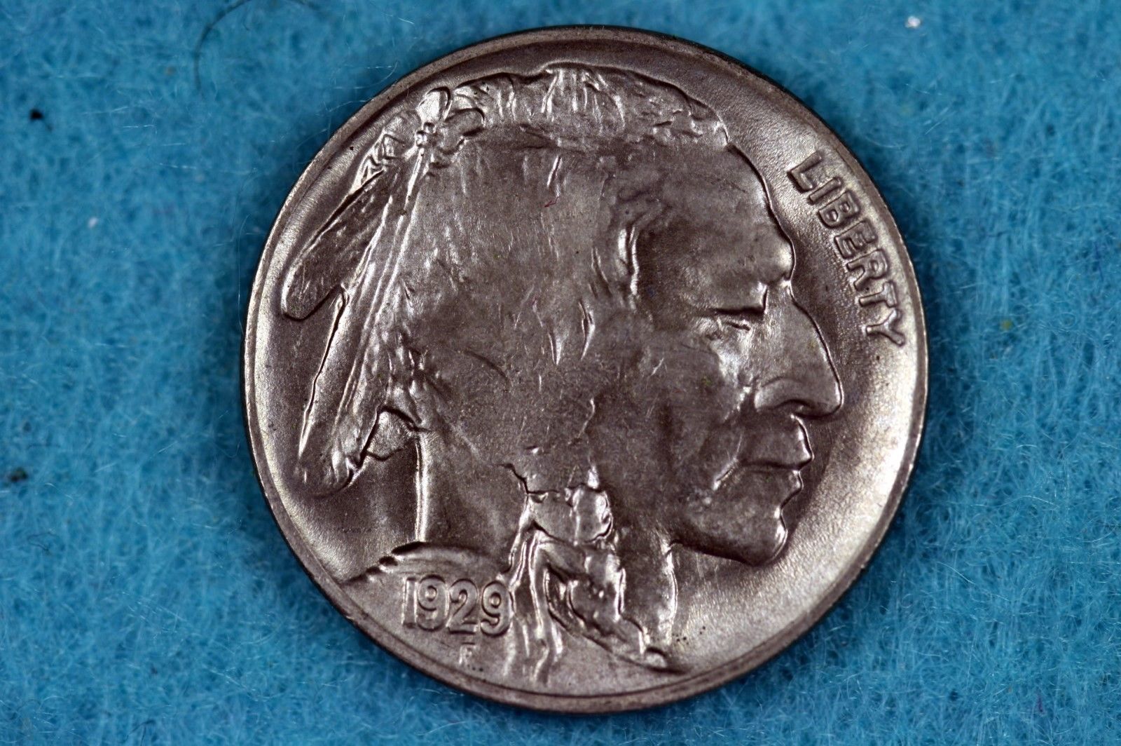 1929-Buffalo-Nickel,-