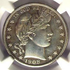 Guess-The-Grade,-Barber-Half,-1908-D,-Slabbed-NGC