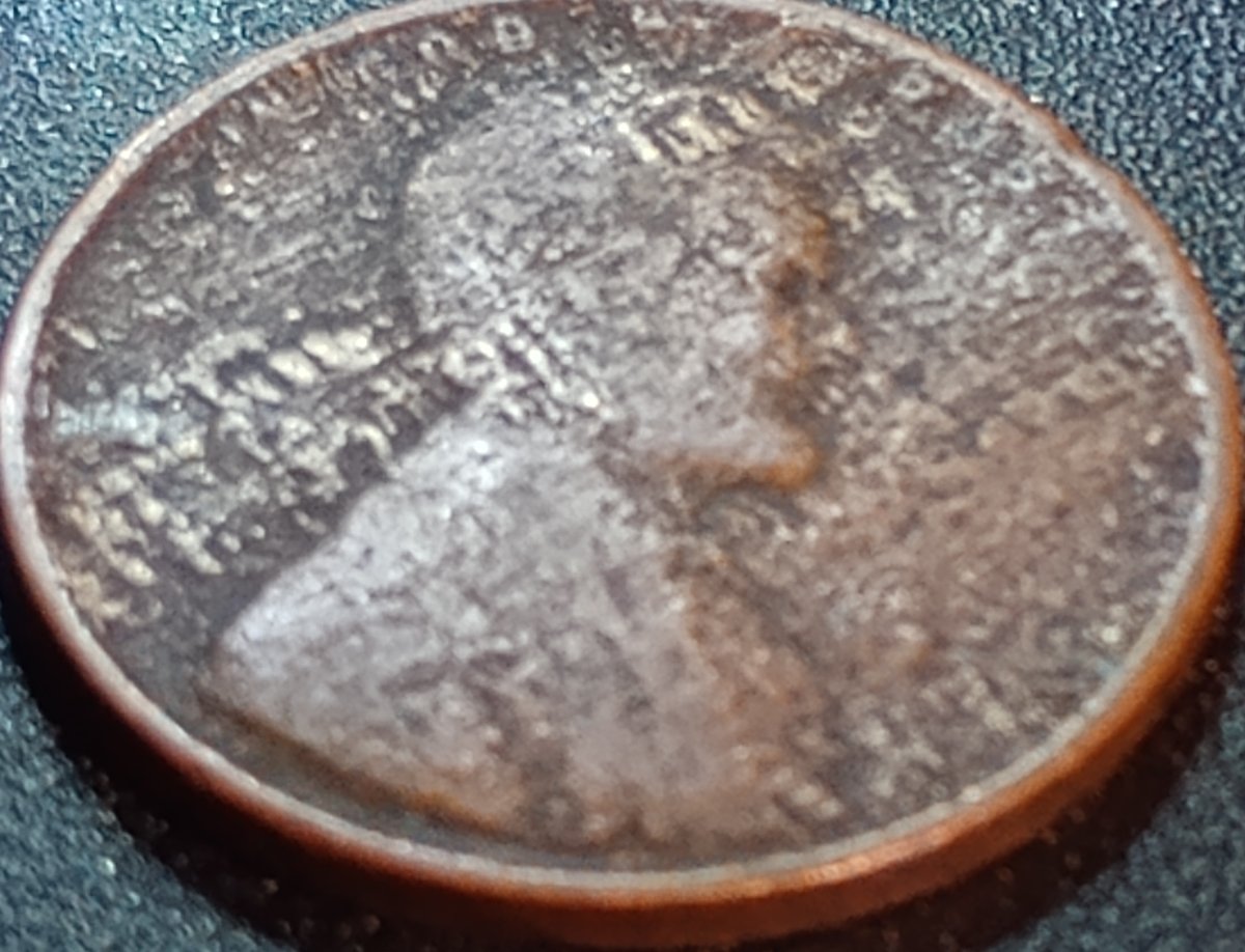 Wheat-Penny.-Year-Unknown.-Weird-PMD-On-Only-One-Side