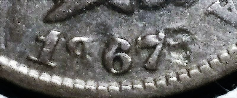 1867-Indian-Cent---Strange-Date