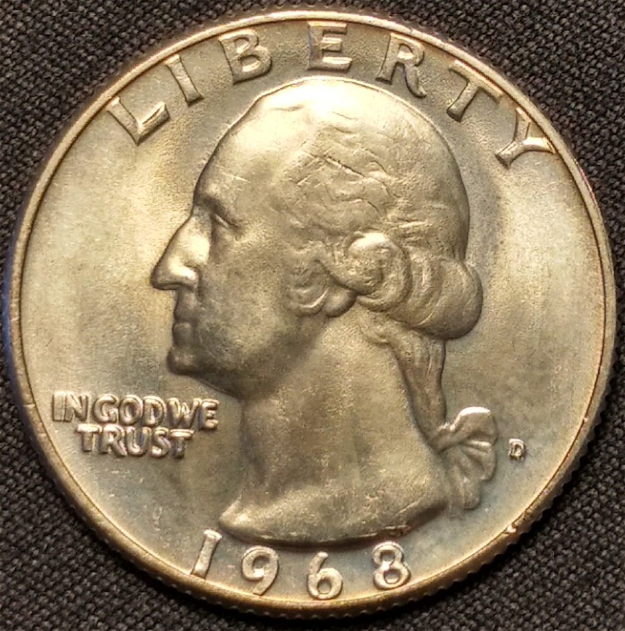 Crazy-Eye-Appeal---1968-D-Washington-Quarter---Please-Grade