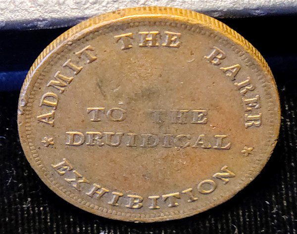 Druidical-Exhibition-Medal?---Admit-The-Barer---Please-Help-Identify