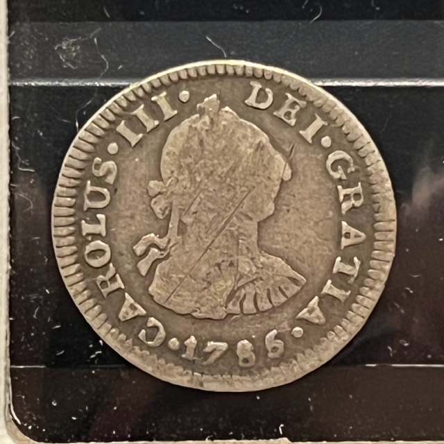 1785-Mexico-Spanish-Colony-1/2-Real