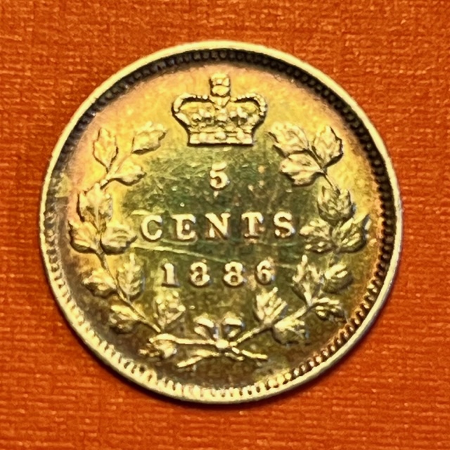 1886-Canada-Five-Cents