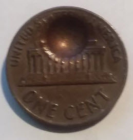 1971-US-Penny-With-A-Huge-Dimple?