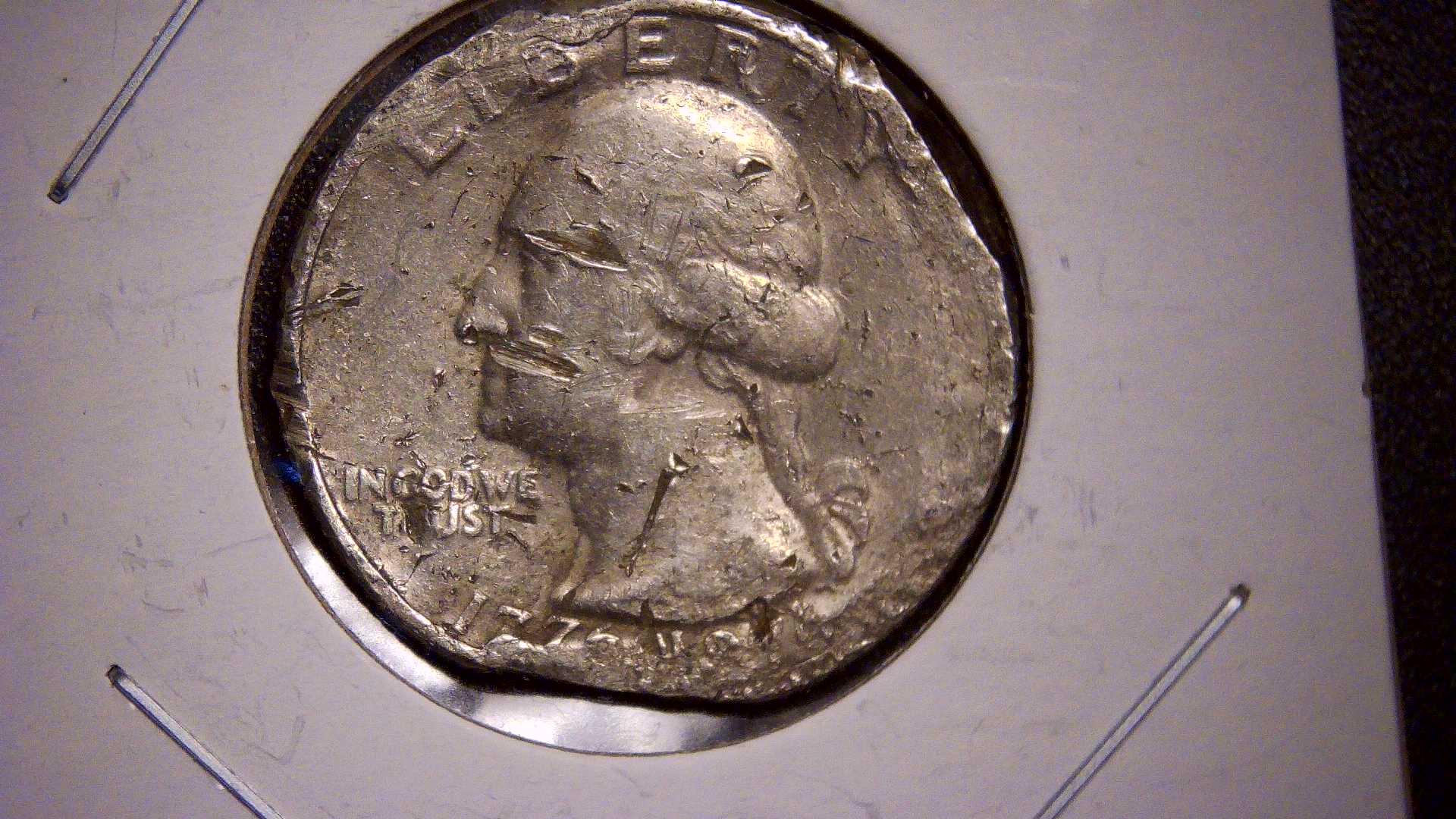 1776-1976-Bicentennial-Quarter-Post-Mint-Damage!
