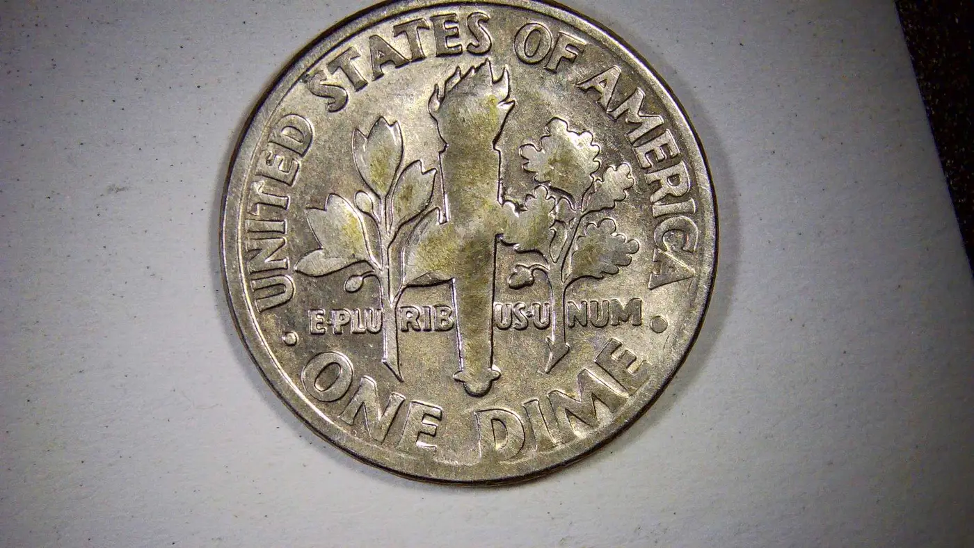 1996-D-Roosevelt-Dime,-Missing-His-Ear-/-RPM-/-DDO