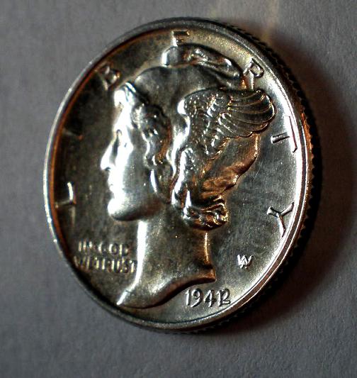 1941-/-2-Mercury-Dime