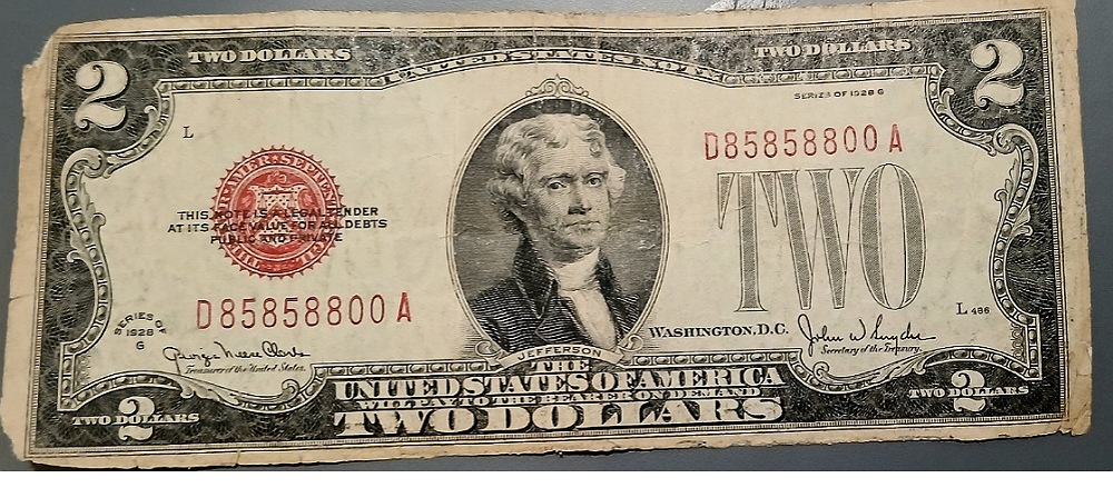 1928-G-Red-Seal-$2-Dollar-Bill