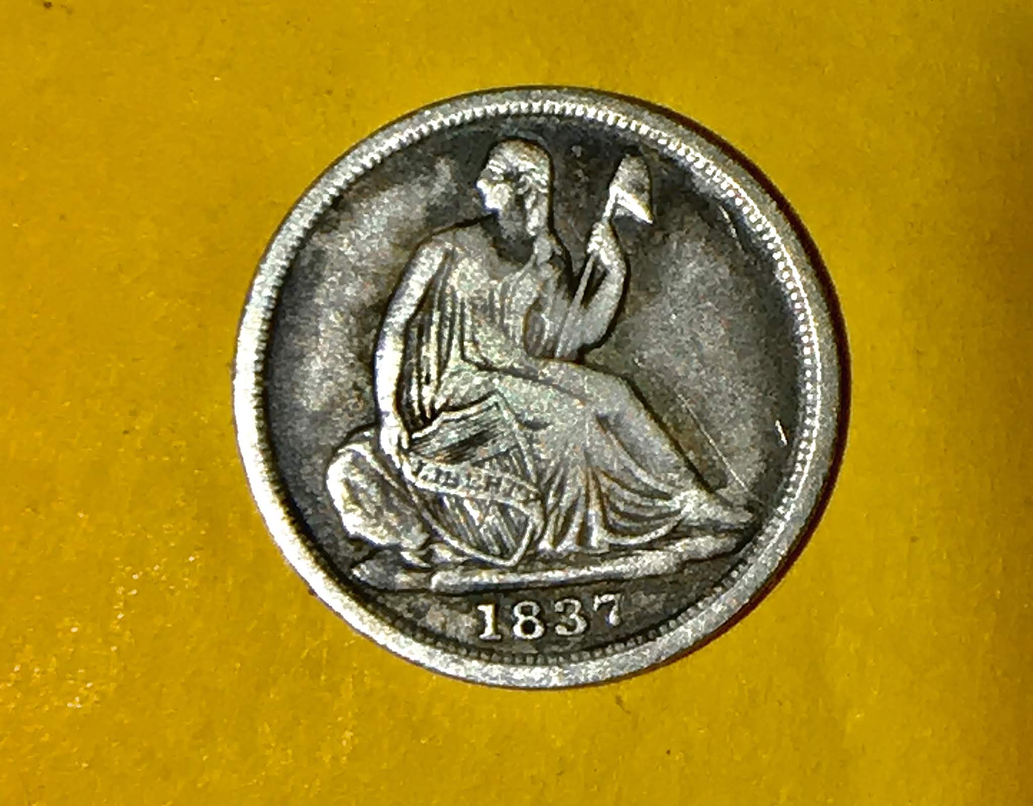 1837-Half-Dime---No-Stars---Is-This-A-Coin-Worthy-Of-Grading?