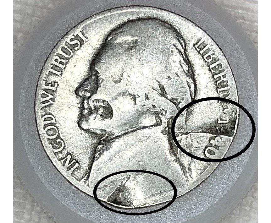 1940-Nickel-Well-Traveled-Coin---Potential-Strike-Thru
