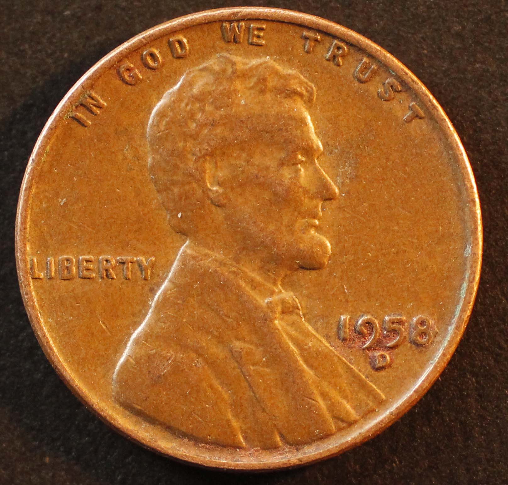 1958-D-Lincoln-Penny-W/Some-Questions