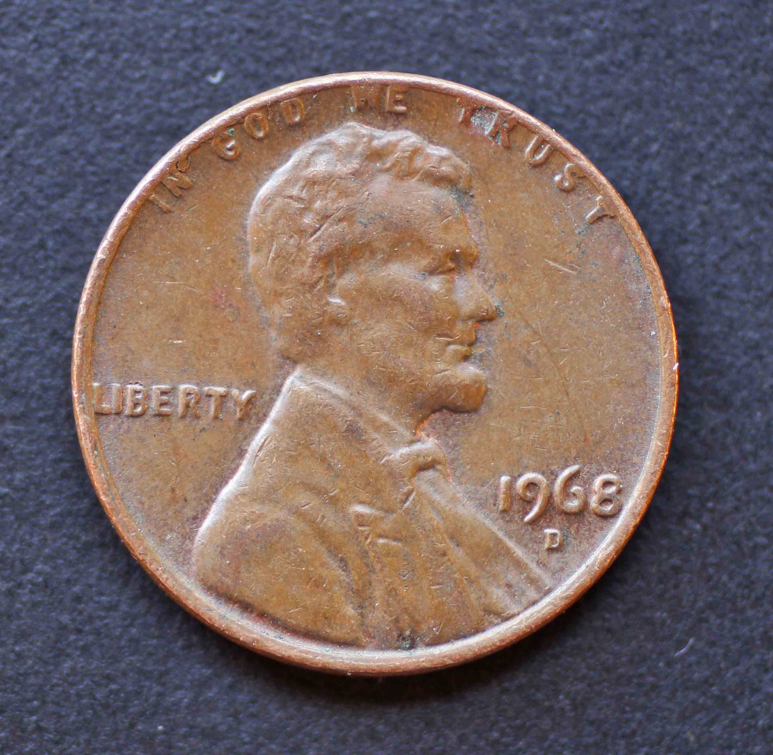1968-D-Lincoln-Cent-Memorial-Column-Error