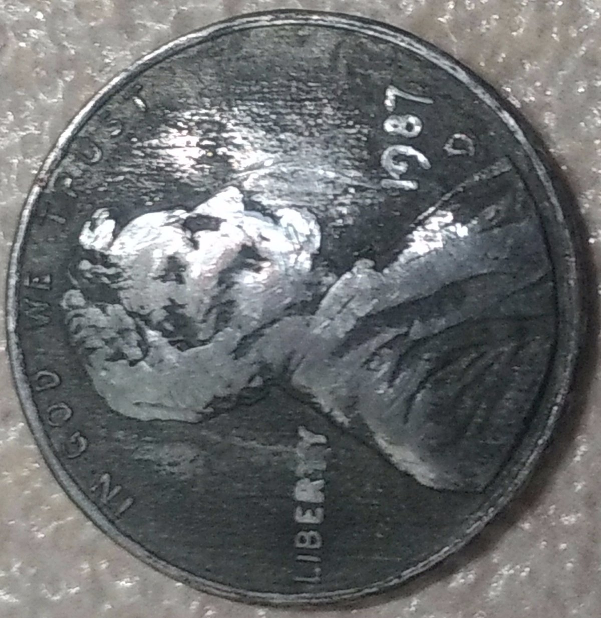 1987-D-Lincoln-Cent-Error?-Or-Damage?