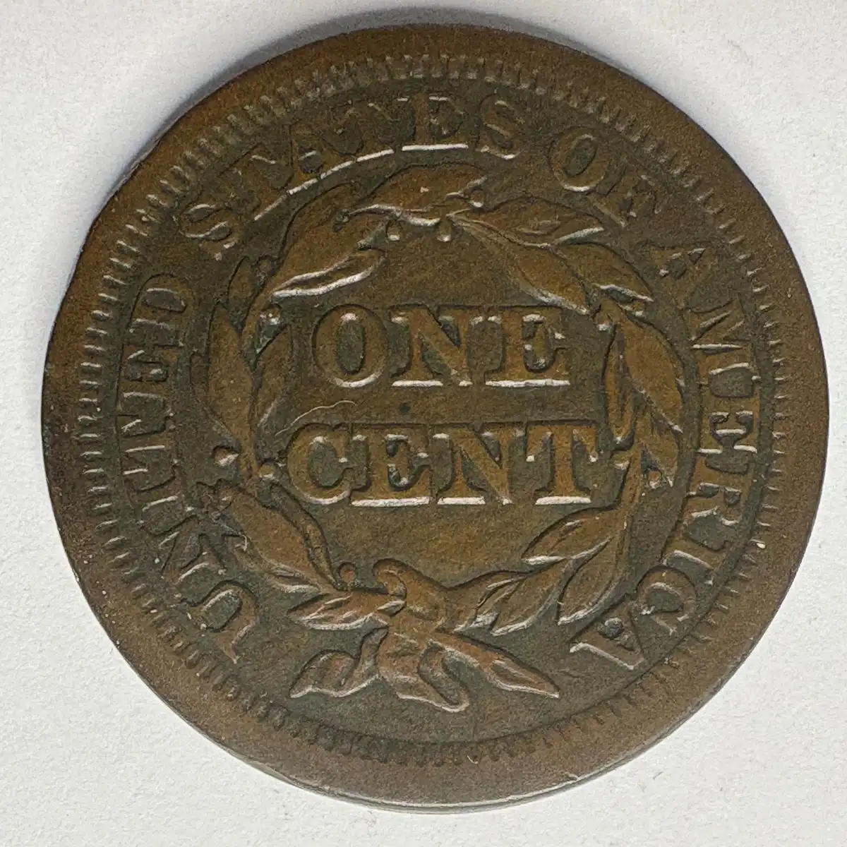 Braided-Hair-Large-Cent-Altered-Date-1845-->-1815?