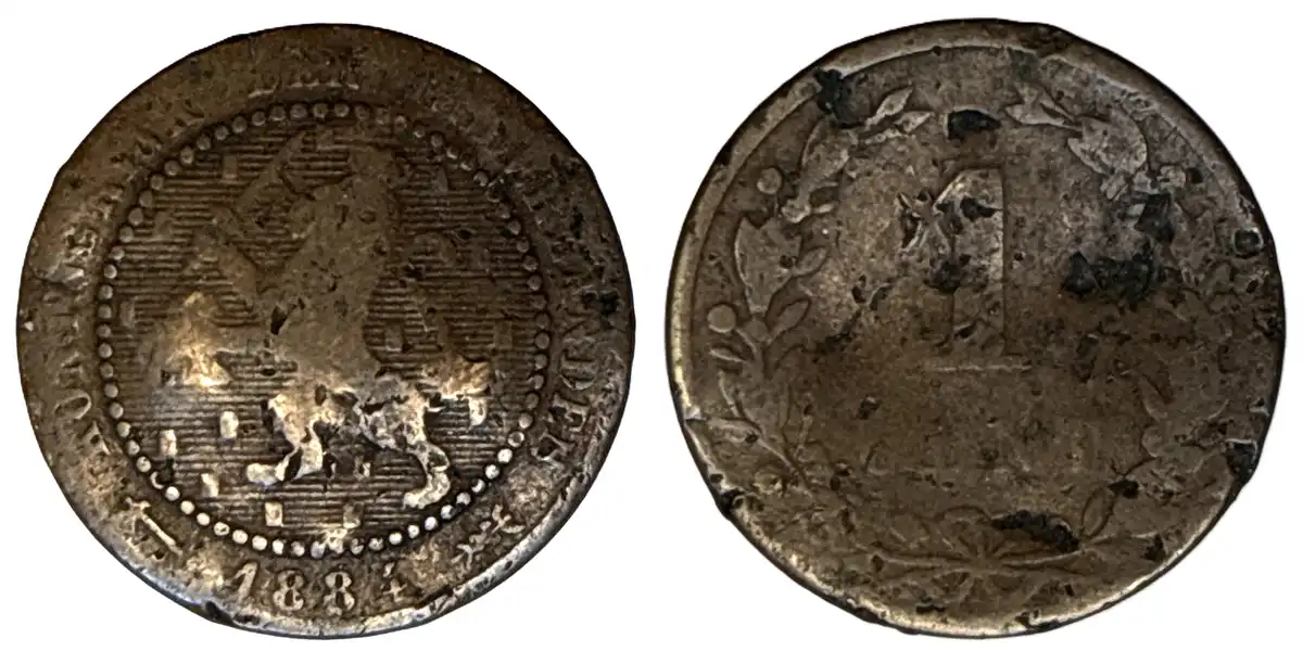 1884-Netherlands-1-Cent-Identified