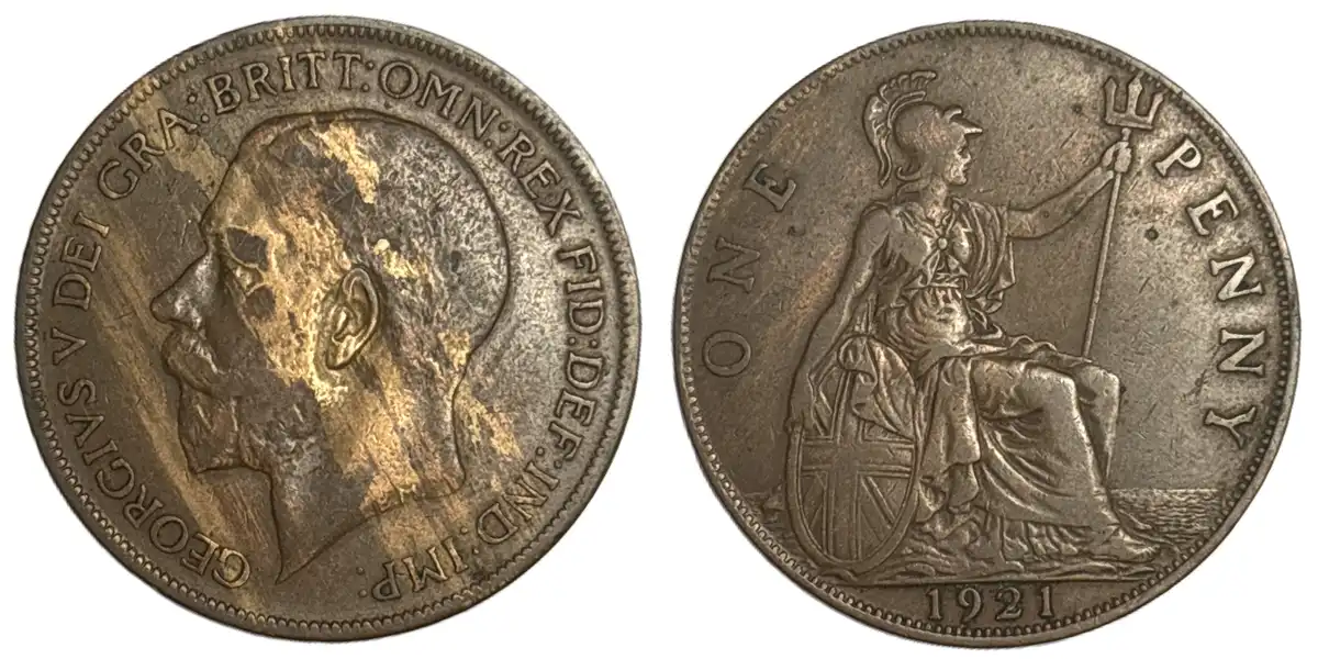 1921-UK-One-Penny-With-Streaks