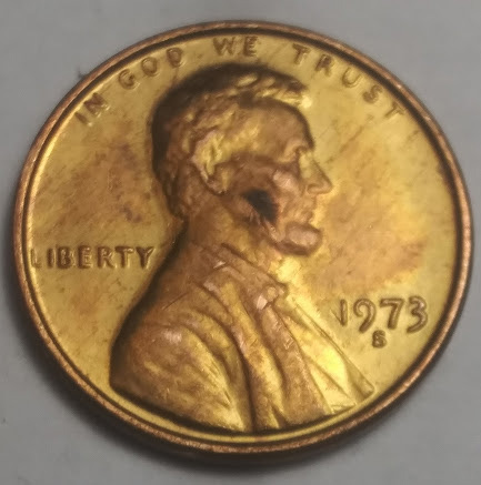 1973-S-Penny-With-Brass-Color?