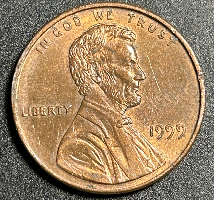 1999-P-Lincoln-Cent---Are-These-Lines-On-The-Reverse-Considered-A-Mint-Error?