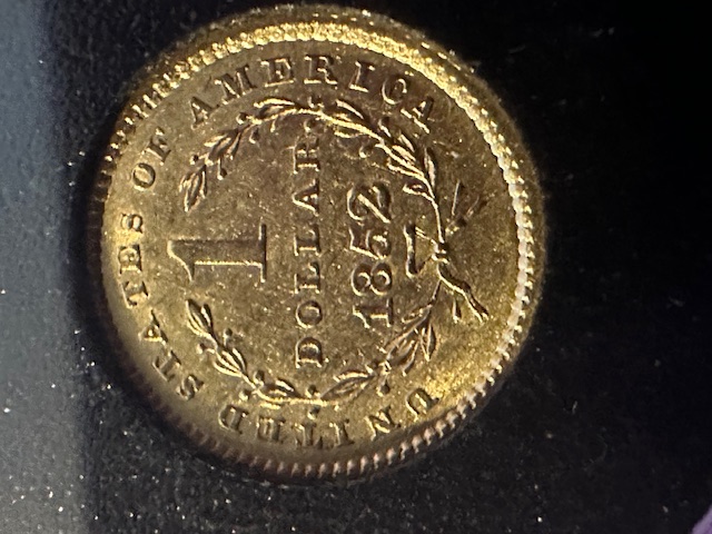 1852-$1-Gold-Coin-For-Grading-Please