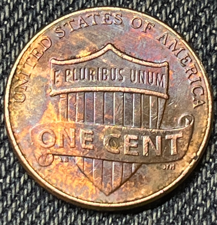 2014---D-Lincoln-Cent-Beautifully-Toned---Polish-?-Error-?-Crack-Behind-His-Head?