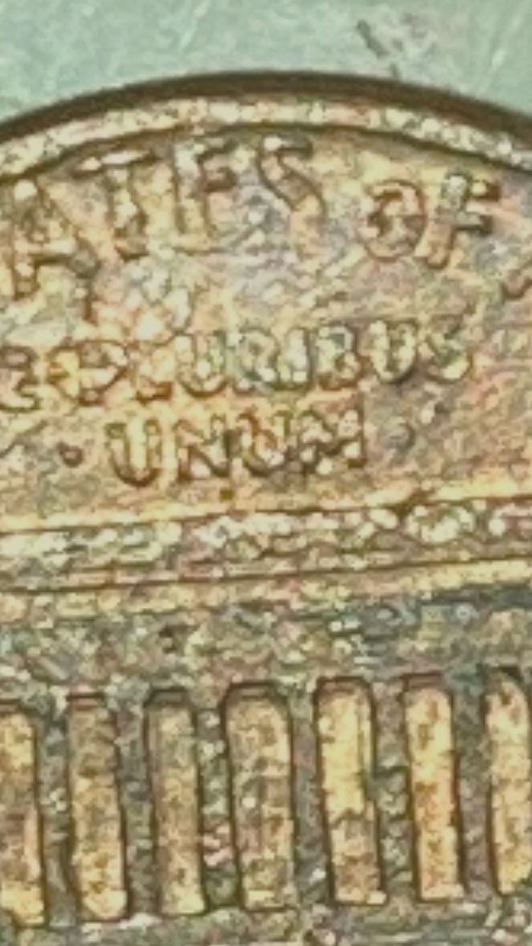 Weird-Coin-With-Too-Many-Defects-Has-Multiples-8-Marked-All-Over-The-Coin-And-REV-DD-1988-D-Cent