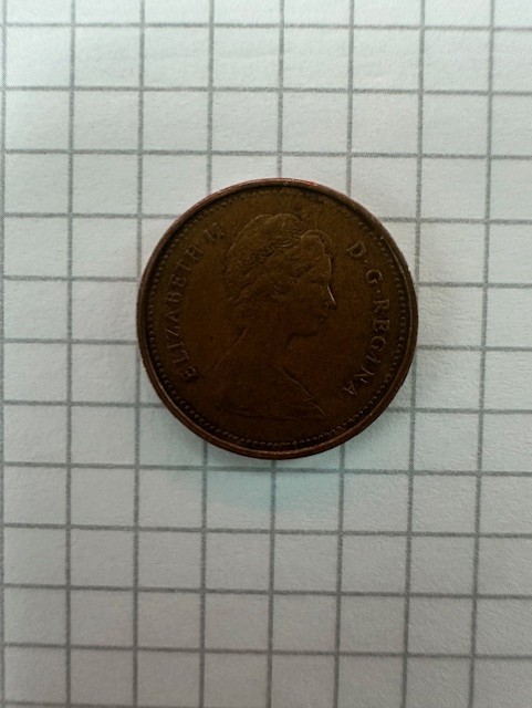 1980-Canadian-Penny-3,1g,-Struck-On-Wrong-Planchet?