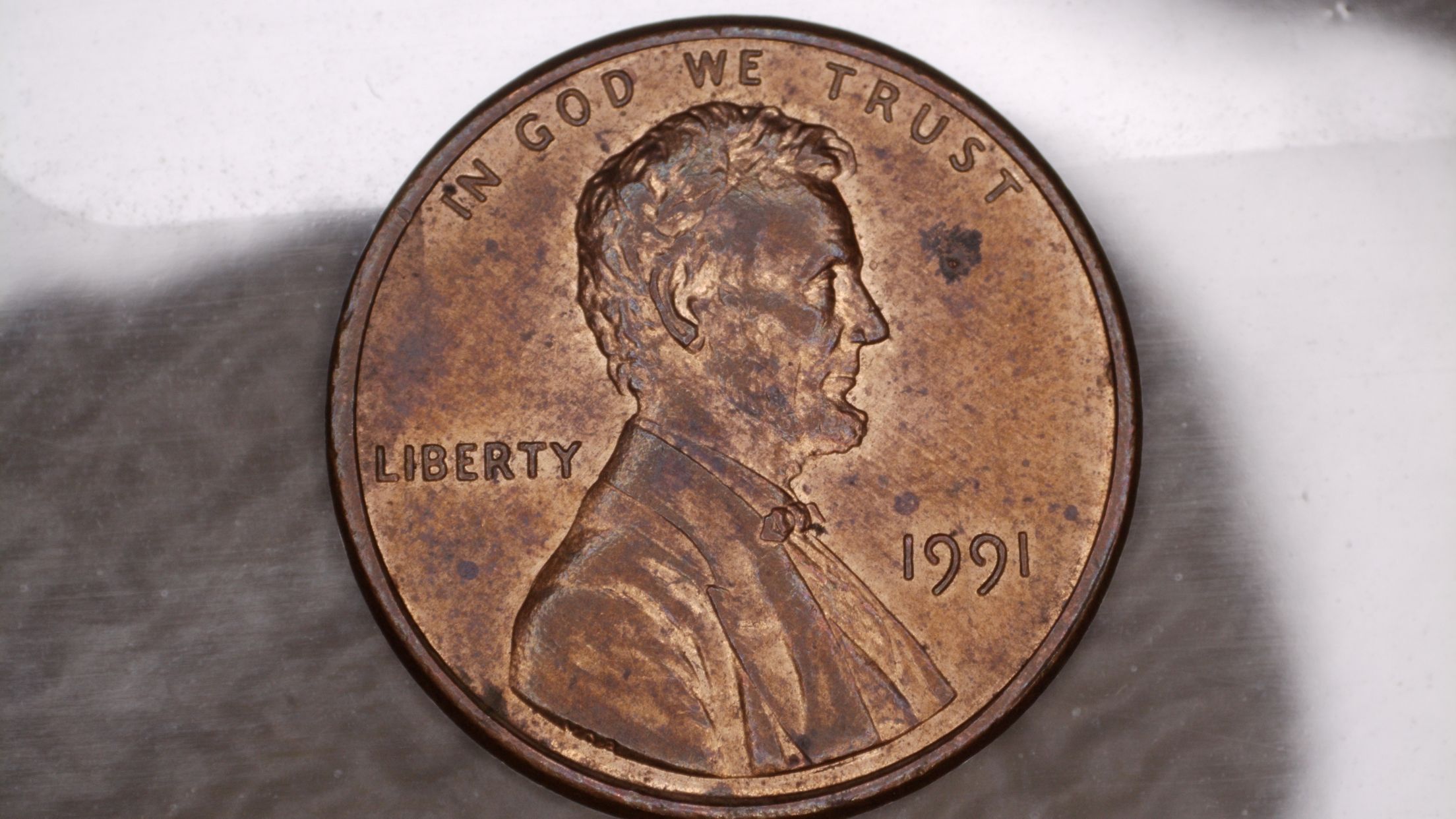 1991-Lincoln-Memorial-Penny.-Broken-Die-Ear-Lobe?