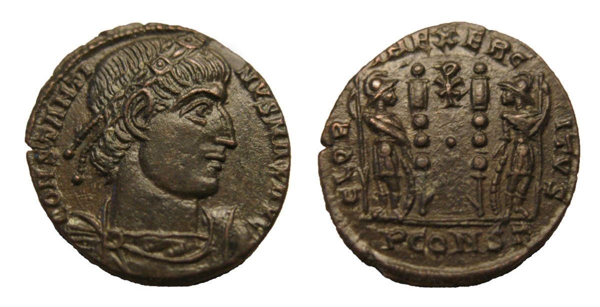Constantine-I-With-Chi-Rho-On-Helmet