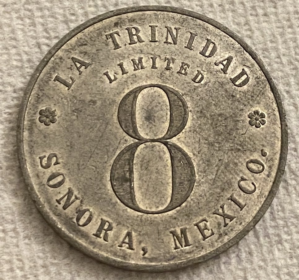 Antique-Mexican-Mine-Token---LA-Trinidad-Limited,-Sonora.-Id:-LA-Trinidad-Sonora-Mexico-Token