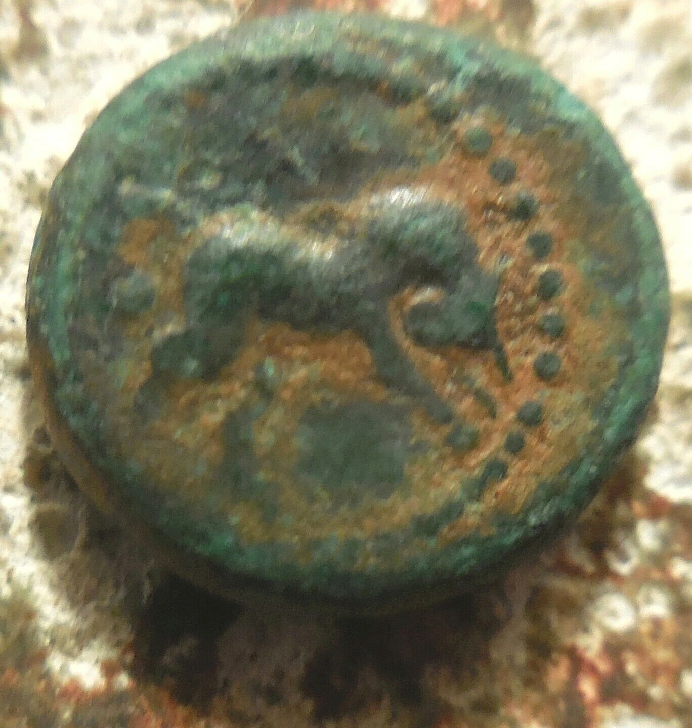 ID-For-Bull,-Dotted-Border,-Wreath,-Probably-Club: