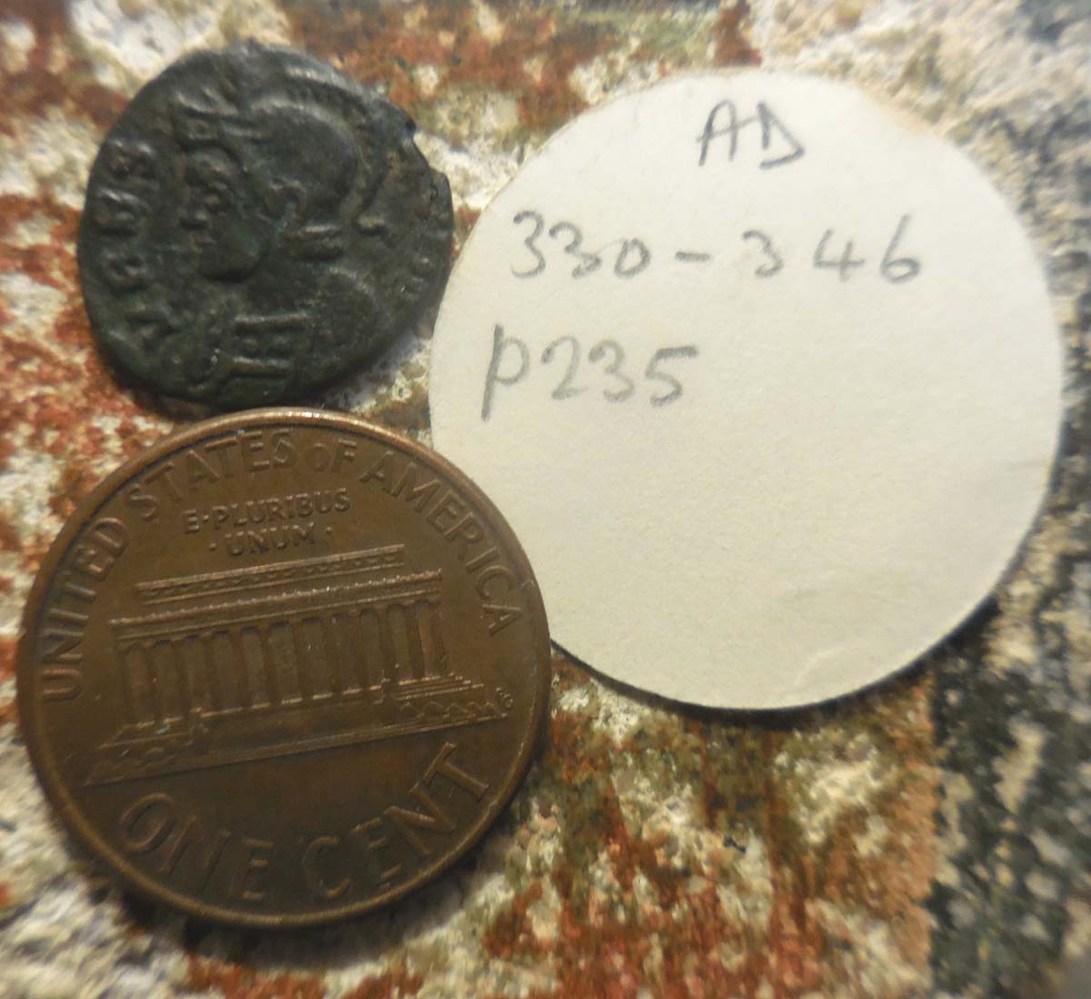 Only-14-MM,-Commemorative-Series,-Follis-Lugdunum,-Vrbs-Roma-She-Wolf