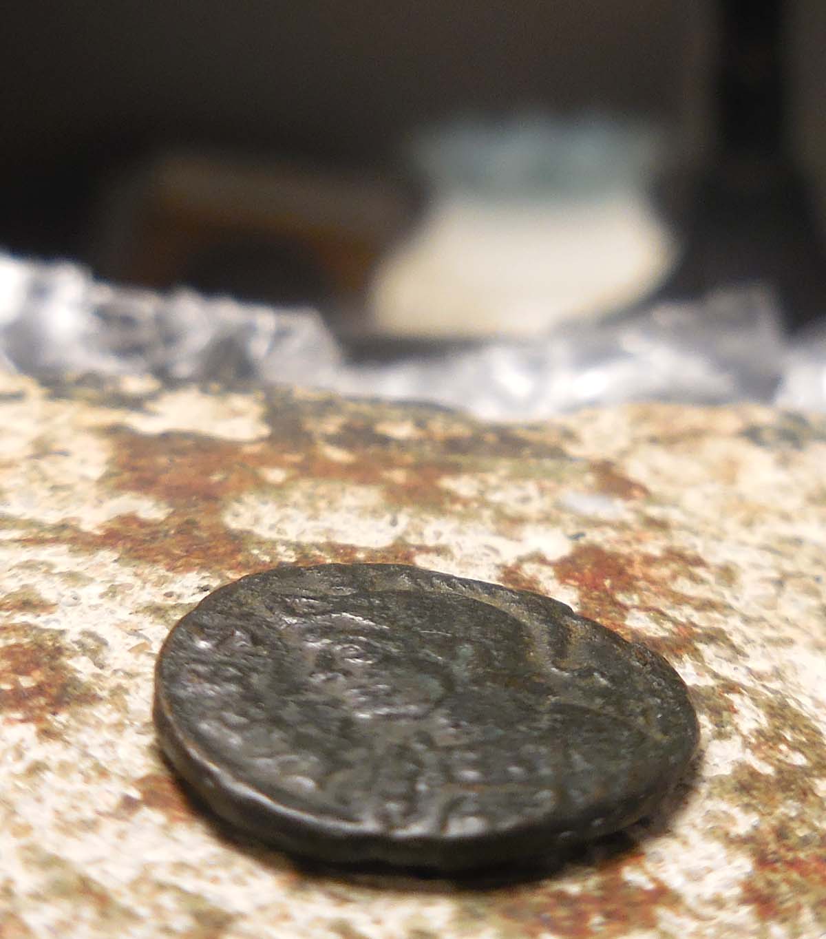 Only-14-MM,-Commemorative-Series,-Follis-Lugdunum,-Vrbs-Roma-She-Wolf