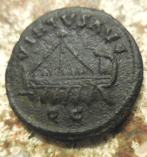 Allectus-Romano-British-Emperor-293-296-Ad-Galley-Quinarius