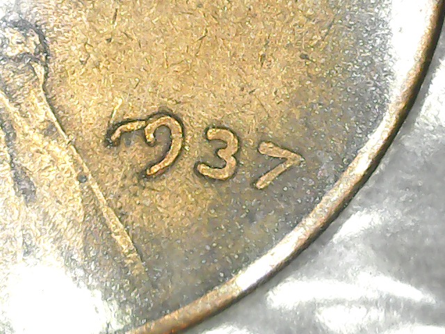 1937-Lincoln-Wheat-Cent-With-A-Melting-One.