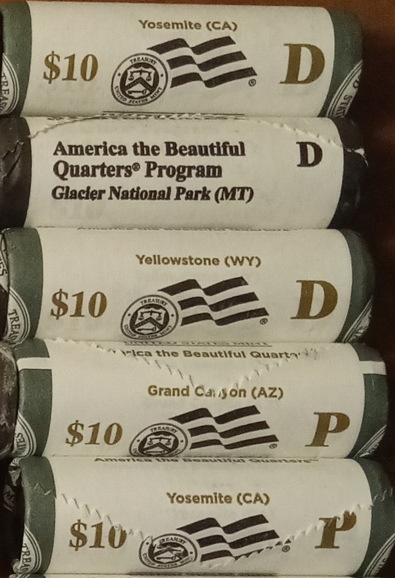 Mint-Quarter-Rolls---State,-ATB-And-US-Territories
