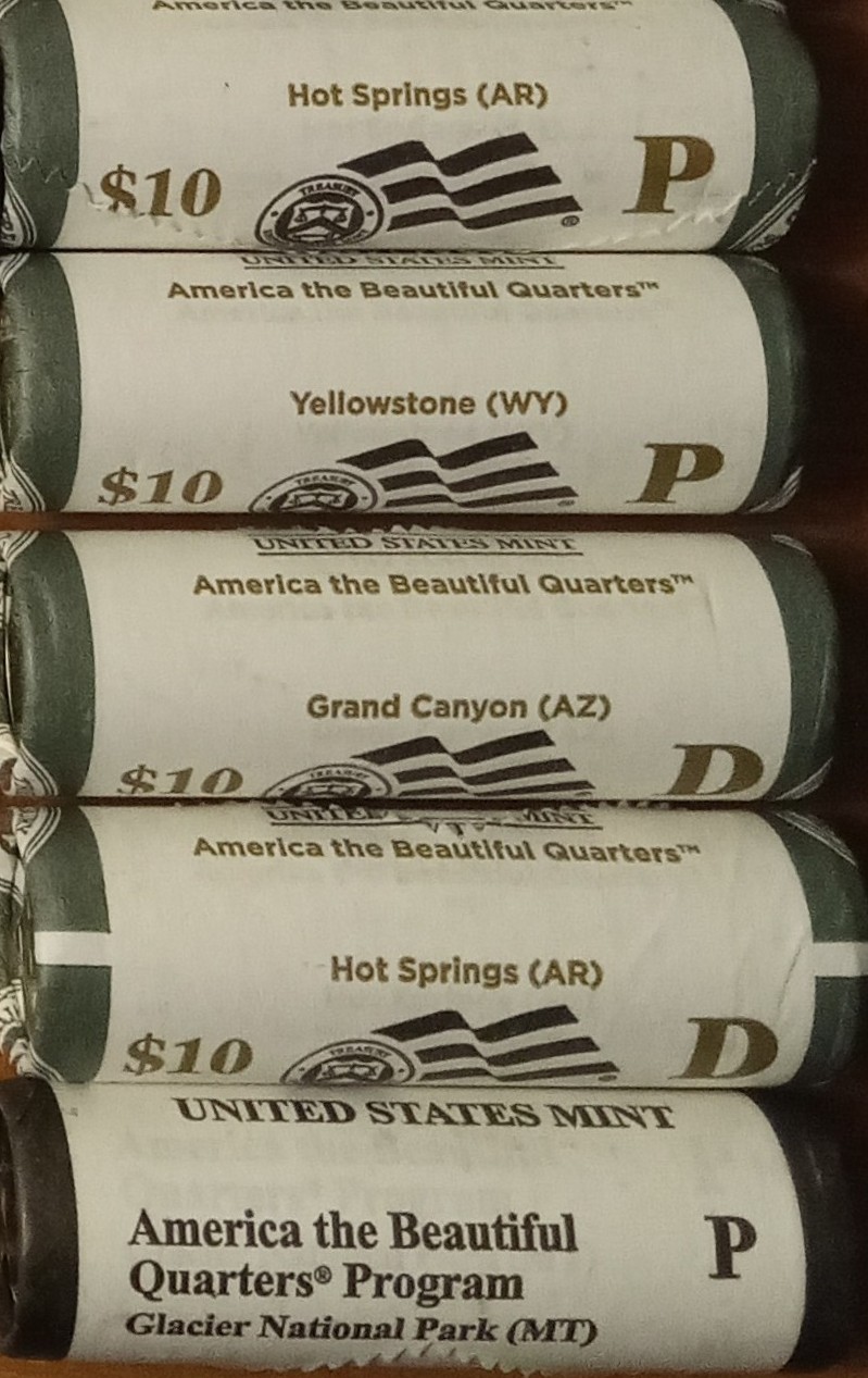 Mint-Quarter-Rolls---State,-ATB-And-US-Territories