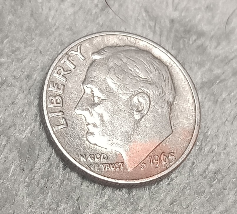 1965-Dime-Clad-Error