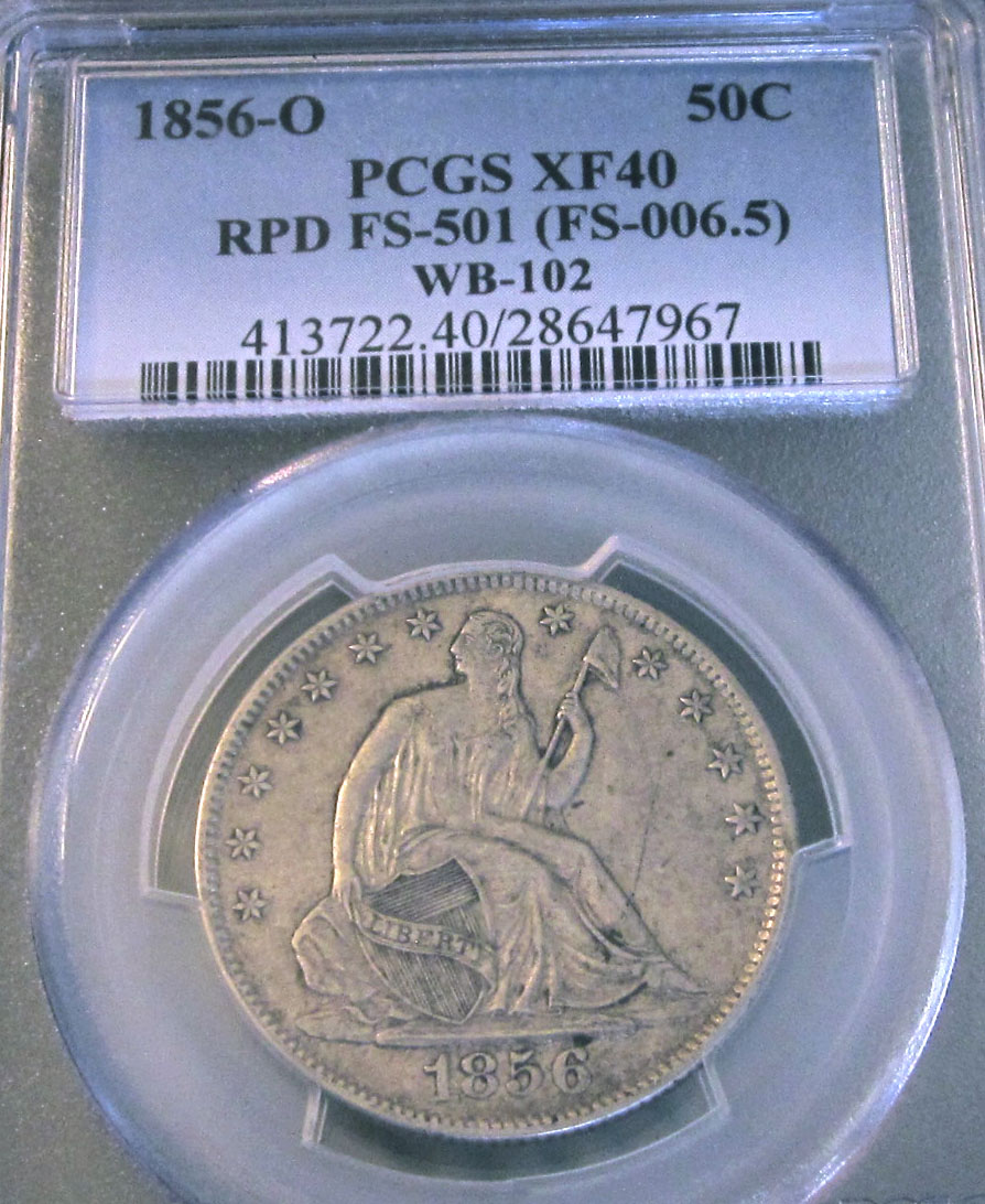 1856-O-Seated-Liberty-Half-Grade-And-Variety