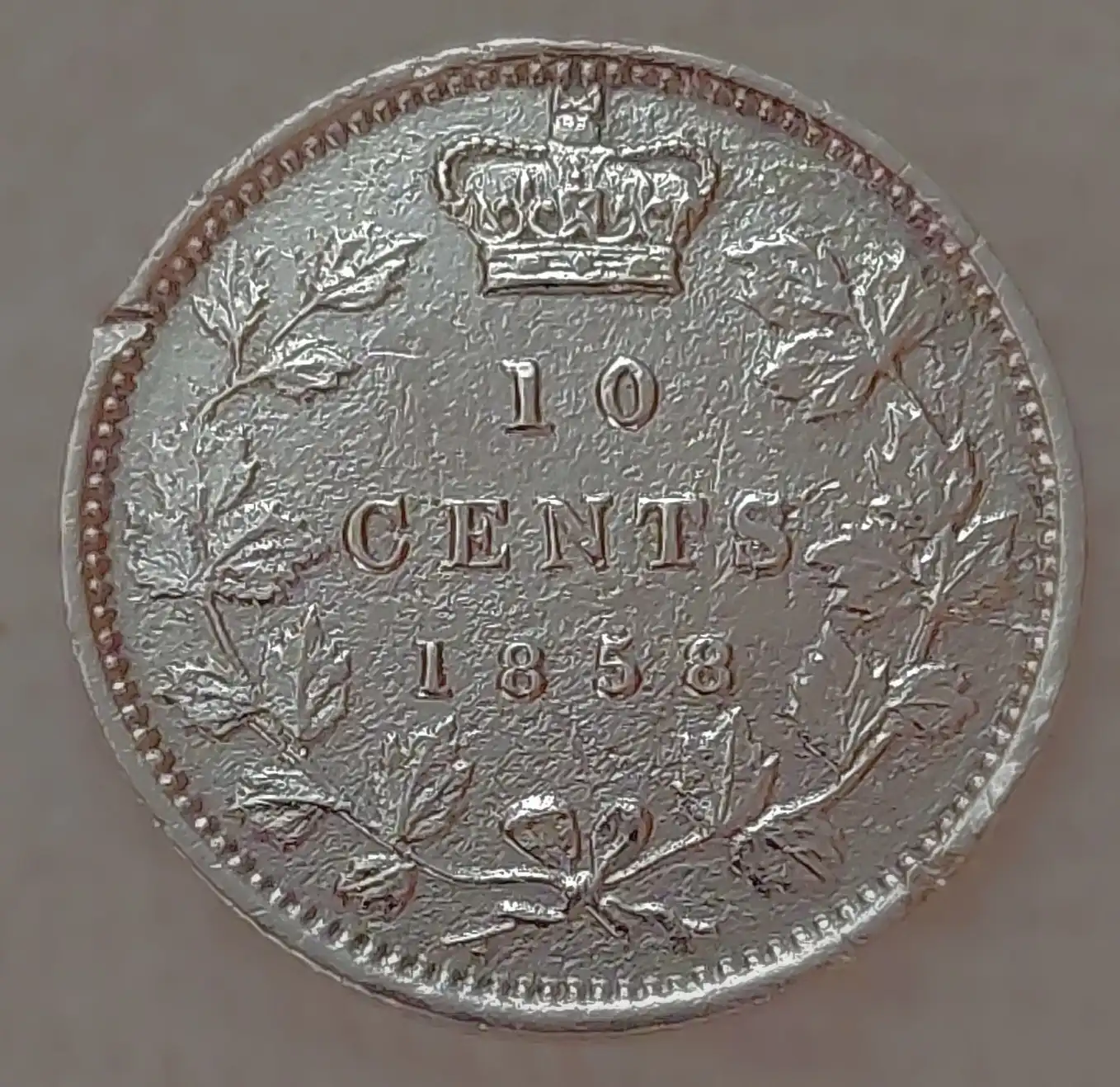 1858-10-Cent-Marker