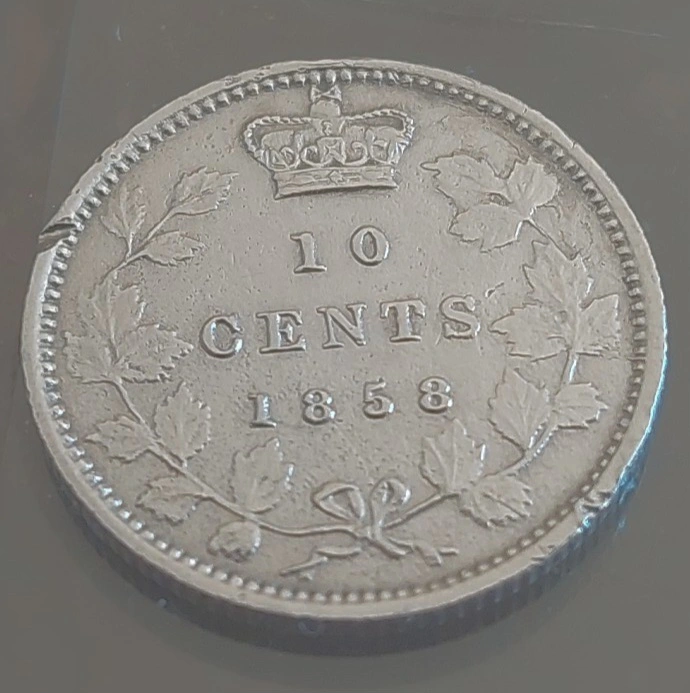 1858-10-Cent-Marker