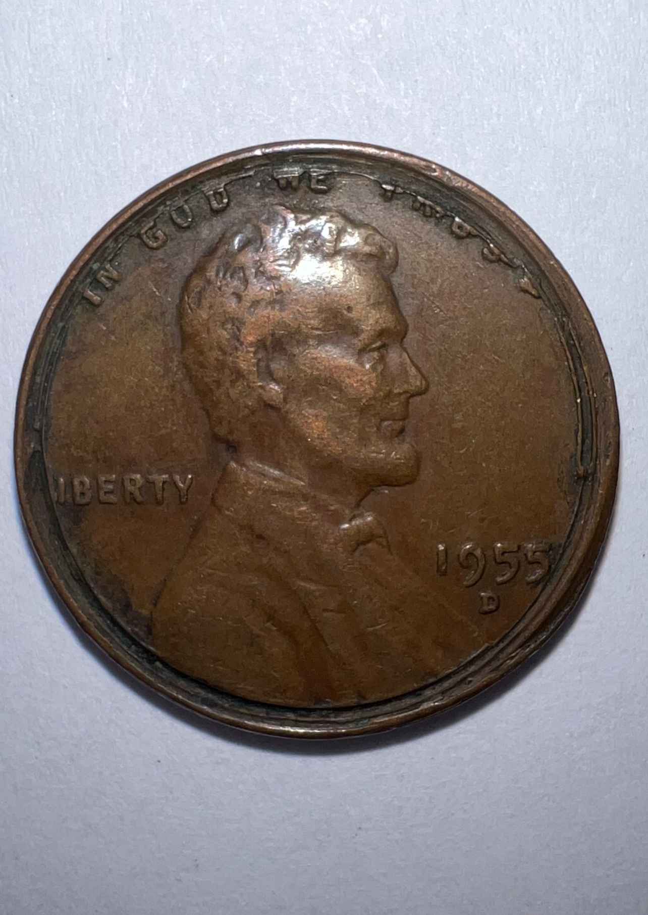 1955-D-Wheat-Penny-With-Deep-Crack-Near-Rim