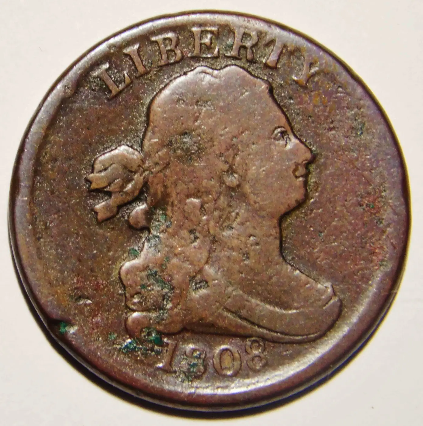 1914-D-Lincoln-Wheat-Cent,-PCGS-Graded-XF-40-Straight-With-Spot-Of-Verdigris,-Help?