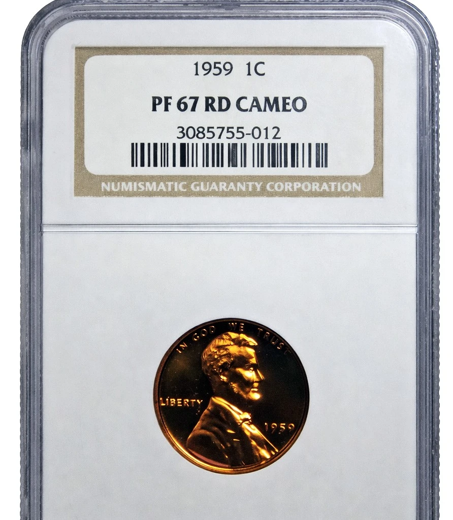 An-Exceptional-1959-Lincoln-Cent-PF-67-RD-Cameo