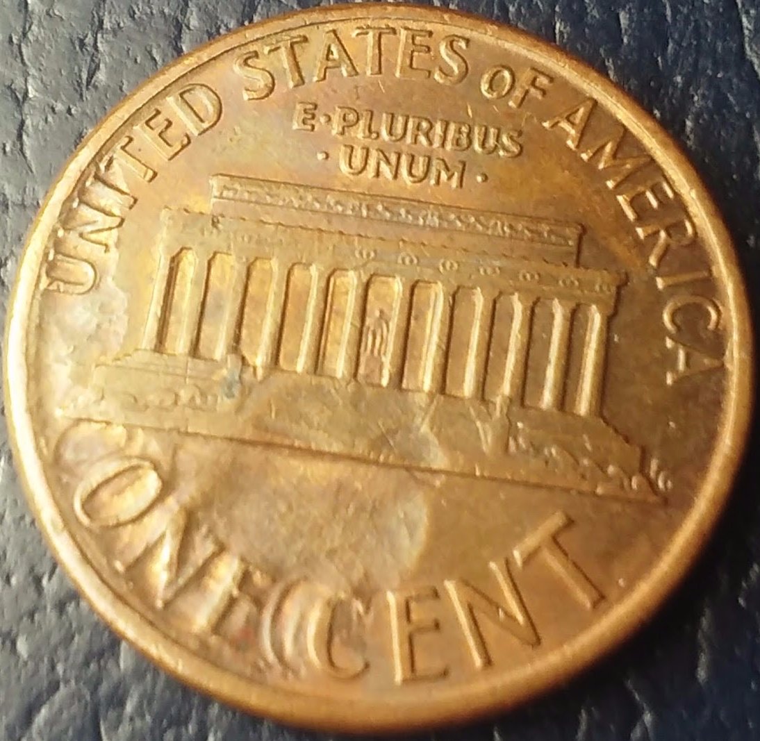 1988-D-Penny---Please-Help,-Struck-Through,-Struck-Fragment?-Double-Die?