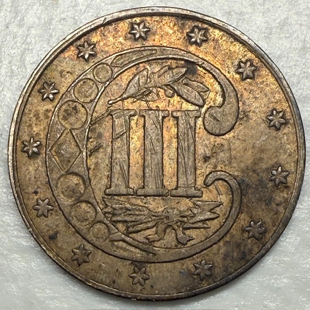 1862-3-Cent-Piece-For-Grading