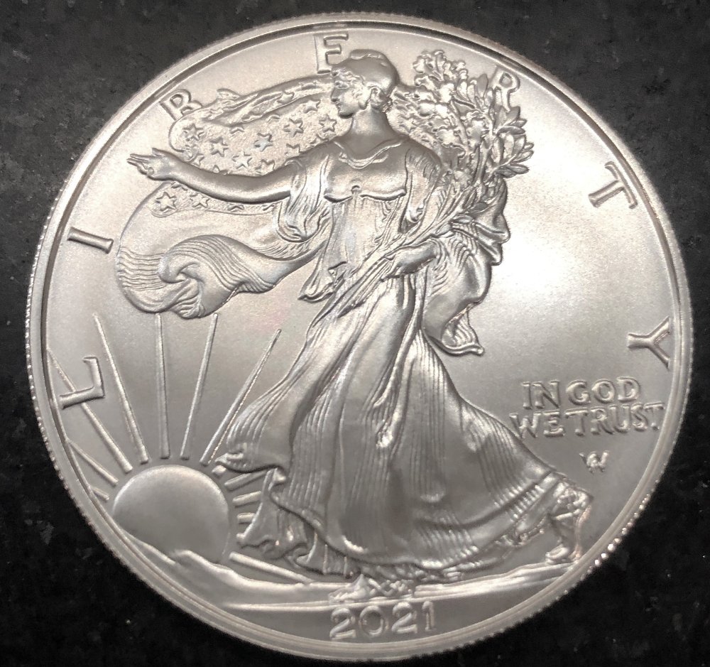 2021-W-Silver-Eagle-Type-2-With-Missing-Rim-Portion-Partial-Collar-Error?